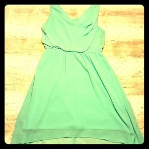 Mint high-lo dress